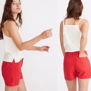 Madewell Emmett High Rise Red Shorts Size 29